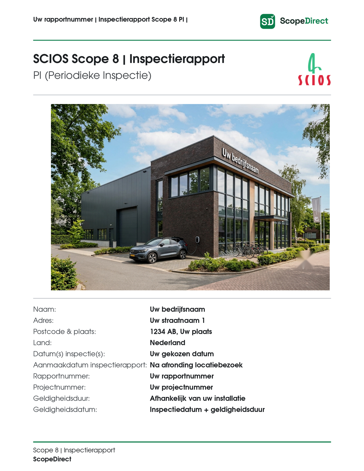 Voorblad Scope 8-inspectierapport