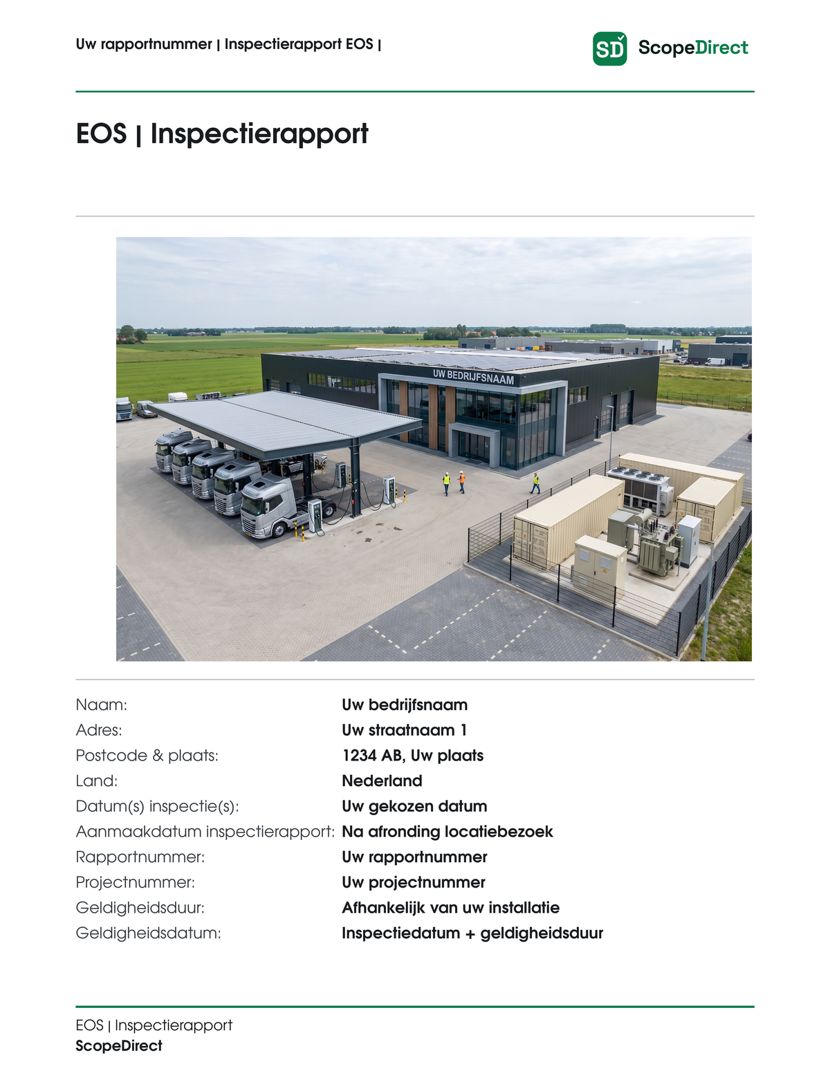Voorblad EOS-inspectierapport