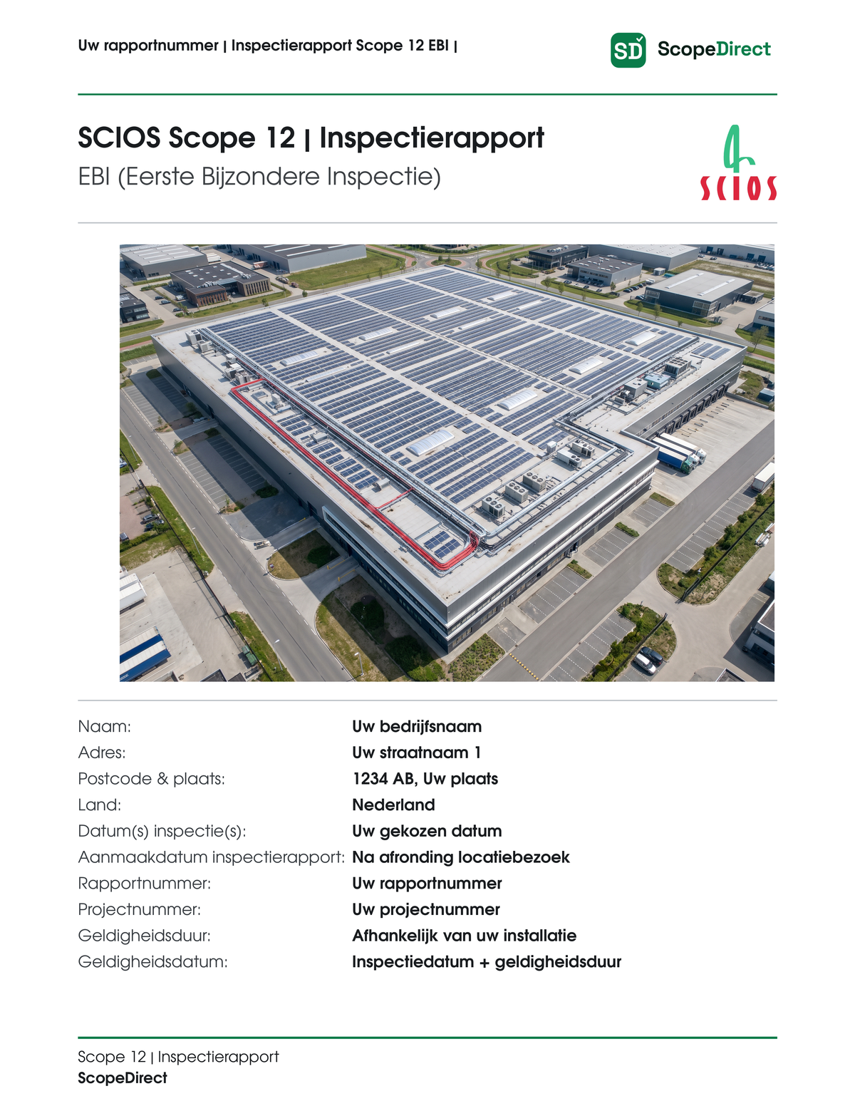 Voorblad Scope 12-inspectierapport